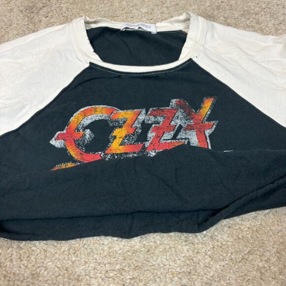 Daydreamer Ozzy Ozbourne Cropped Baseball Shirt Retro Punk Emo - Picture 9 of 10